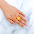 Classy Elevated Dome 22k Gold Ring