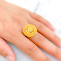 Classy Elevated Dome 22k Gold Ring