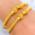 High Finish Classic Pipe 22k Gold Bangles