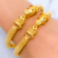 Royal High Polish Pipe 22k Gold Bangles