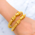 Royal High Polish Pipe 22k Gold Bangles