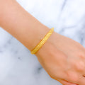 Mod Smooth Finish Reversible 22k Gold Bangle