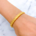 Mod Smooth Finish Reversible 22k Gold Bangle