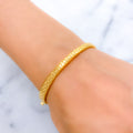 Mod Smooth Finish Reversible 22k Gold Bangle