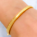 Mod Smooth Finish Reversible 22k Gold Bangle