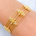 Upscale Shimmering Orb 22k Gold Bracelet