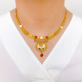 Exclusive White Meenakari 22k Gold Set