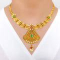 Royal Antique Kundan 22k Gold Flower Set