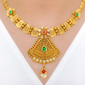 Royal Antique Kundan 22k Gold Flower Set