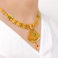 Royal Antique Kundan 22k Gold Flower Set