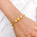 Ritzy Multi-Lined 22k Gold Bangle Bracelet