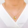 Contemporary CZ Clover Necklace