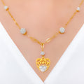 Majestic Decorative Heart Necklace Set