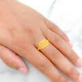 Chic Symmetrical 22k Gold Ring