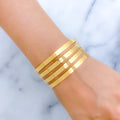 Chic Luxurious 22k Gold Bangles