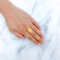 Stylish Glossy 22k Gold Ring