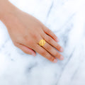 Jazzy Geometric Gold Ring