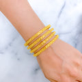 Elegant Decorative 22k Gold Bangles