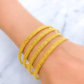 Elegant Decorative 22k Gold Bangles