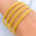 Elegant Decorative 22k Gold Bangles