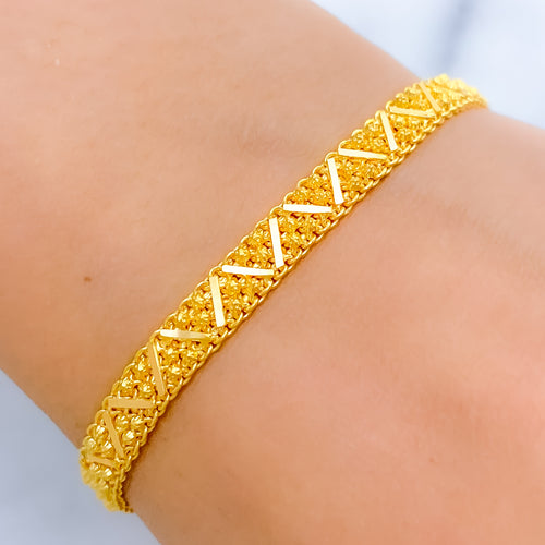 Petite Stylish 22k Gold Bracelet