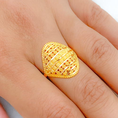 Adorned Modest 22k Gold Ring