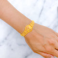 Beautiful Ornate 22k Gold Beaded Bracelet