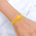 Beautiful Ornate 22k Gold Beaded Bracelet