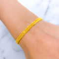 Dainty Tassel 22k Gold Bracelet