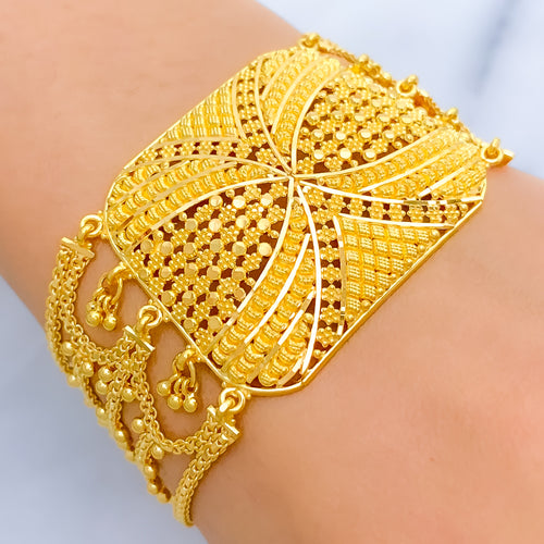 Royal Draped Statement Bracelet