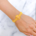 Shimmering Oval 22k Gold Bracelet