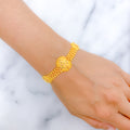 Glistening Modern 22k Gold Bracelet