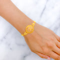 Floral Dome 22k Gold Bracelet