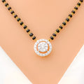 Floral Halo Diamond Necklace