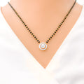 Floral Halo Diamond Necklace