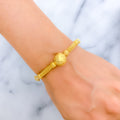 Tasteful Smooth Finish 22k Gold Bangle Bracelet