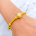 Tasteful Smooth Finish 22k Gold Bangle Bracelet