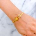 Luxurious Orb 22k Gold Bangle Bracelet