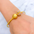 Luxurious Orb 22k Gold Bangle Bracelet