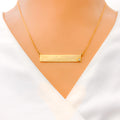 Diamond Accented Smile Necklace