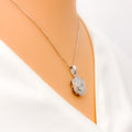 Graceful Diamond Primrose 18k Gold Necklace