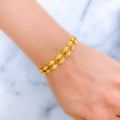 Beautiful Dotted Orb 22k Gold Bracelet