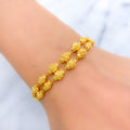 Beautiful Dotted Orb 22k Gold Bracelet