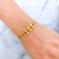 Sparkling Sand Finish 22k Gold Bracelet