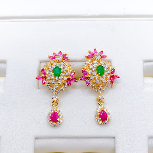 STRIKING MARQUISE ACCENT CZ EARRING