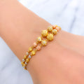 Sparkling Sand Finish 22k Gold Bracelet