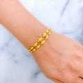 Reflective Golden 22k Gold Orb Bracelet