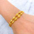 Reflective Golden 22k Gold Orb Bracelet