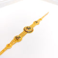 Elegant Meenakari 22k Gold Bracelet