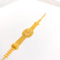 Modest Floral 22k Gold Bracelet